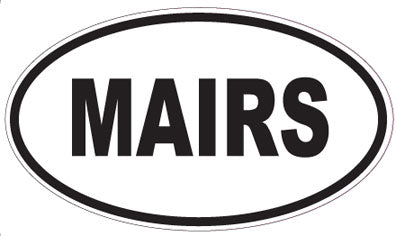MAIRS - Oval Magnet