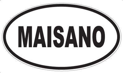 MAISANO - Oval Magnet