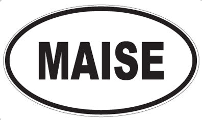 MAISE - Oval Sticker