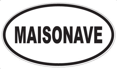 MAISONAVE - Oval Sticker