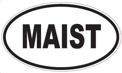 MAIST - Oval Magnet