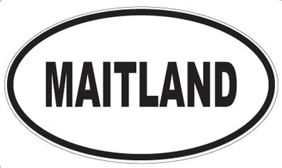 MAITLAND - Oval Sticker