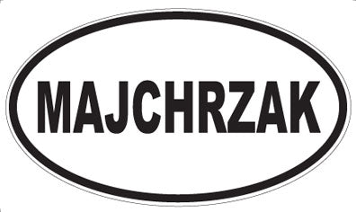 MAJCHRZAK - Oval Sticker