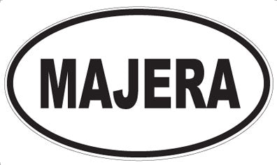 MAJERA - Oval Sticker