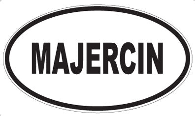 MAJERCIN - Oval Sticker