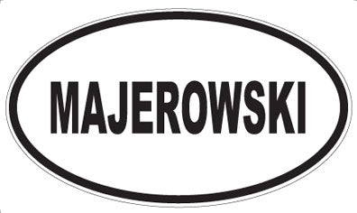 MAJEROWSKI - Oval Sticker