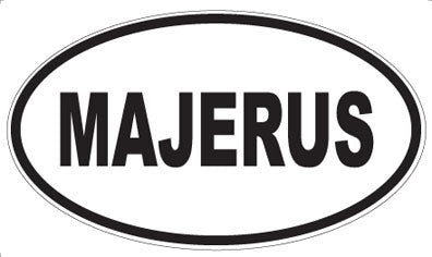 MAJERUS - Oval Sticker