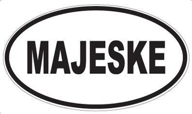 MAJESKE - Oval Magnet