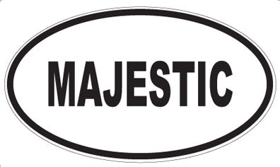 MAJESTIC - Oval Magnet