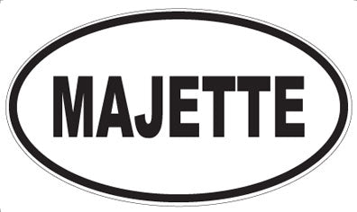 MAJETTE - Oval Sticker
