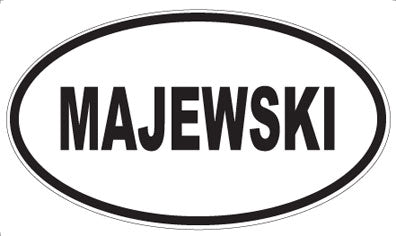 MAJEWSKI - Oval Sticker