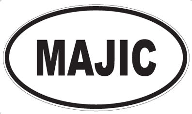 MAJIC - Oval Sticker