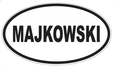 MAJKOWSKI - Oval Magnet
