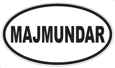 MAJMUNDAR - Oval Sticker