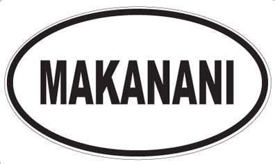 MAKANANI - Oval Magnet