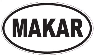 MAKAR - Oval Sticker