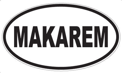 MAKAREM - Oval Sticker