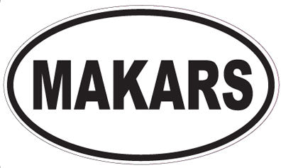 MAKARS - Oval Sticker