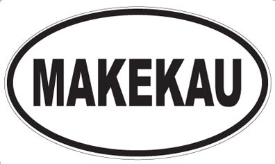 MAKEKAU - Oval Magnet