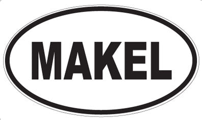 MAKEL - Oval Sticker