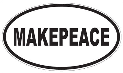 MAKEPEACE - Oval Magnet