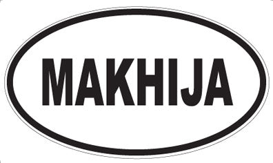 MAKHIJA - Oval Sticker