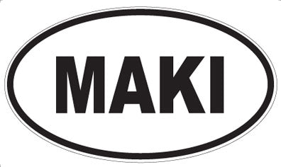 MAKI - Oval Sticker