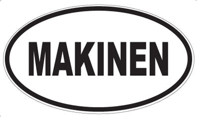 MAKINEN - Oval Sticker