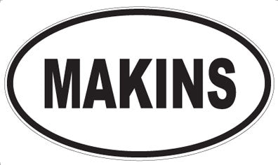 MAKINS - Oval Sticker