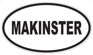 MAKINSTER - Oval Magnet