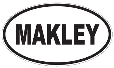 MAKLEY - Oval Magnet