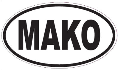 MAKO - Oval Sticker