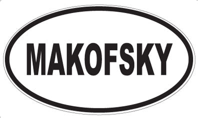 MAKOFSKY - Oval Magnet