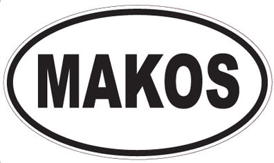 MAKOS - Oval Sticker