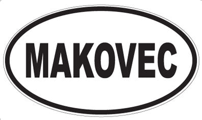 MAKOVEC - Oval Magnet