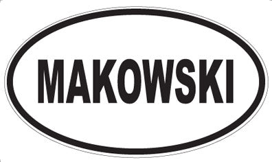 MAKOWSKI - Oval Magnet