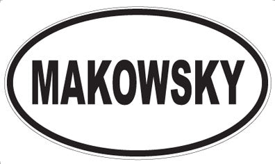 MAKOWSKY - Oval Magnet