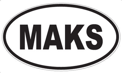 MAKS - Oval Sticker
