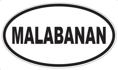 MALABANAN - Oval Sticker