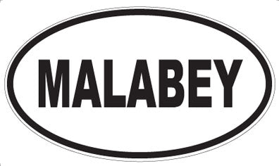 MALABEY - Oval Sticker