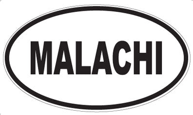 MALACHI - Oval Sticker