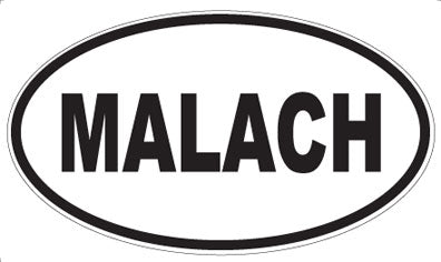 MALACH - Oval Magnet