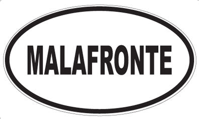 MALAFRONTE - Oval Sticker