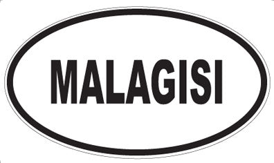 MALAGISI - Oval Sticker