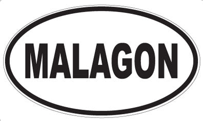 MALAGON - Oval Magnet
