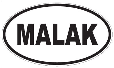 MALAK - Oval Sticker