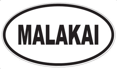 MALAKAI - Oval Sticker