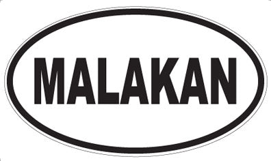 MALAKAN - Oval Sticker