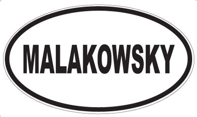 MALAKOWSKY - Oval Magnet
