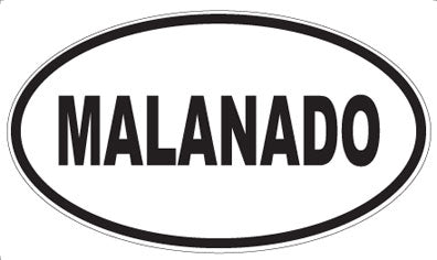 MALANADO - Oval Sticker
